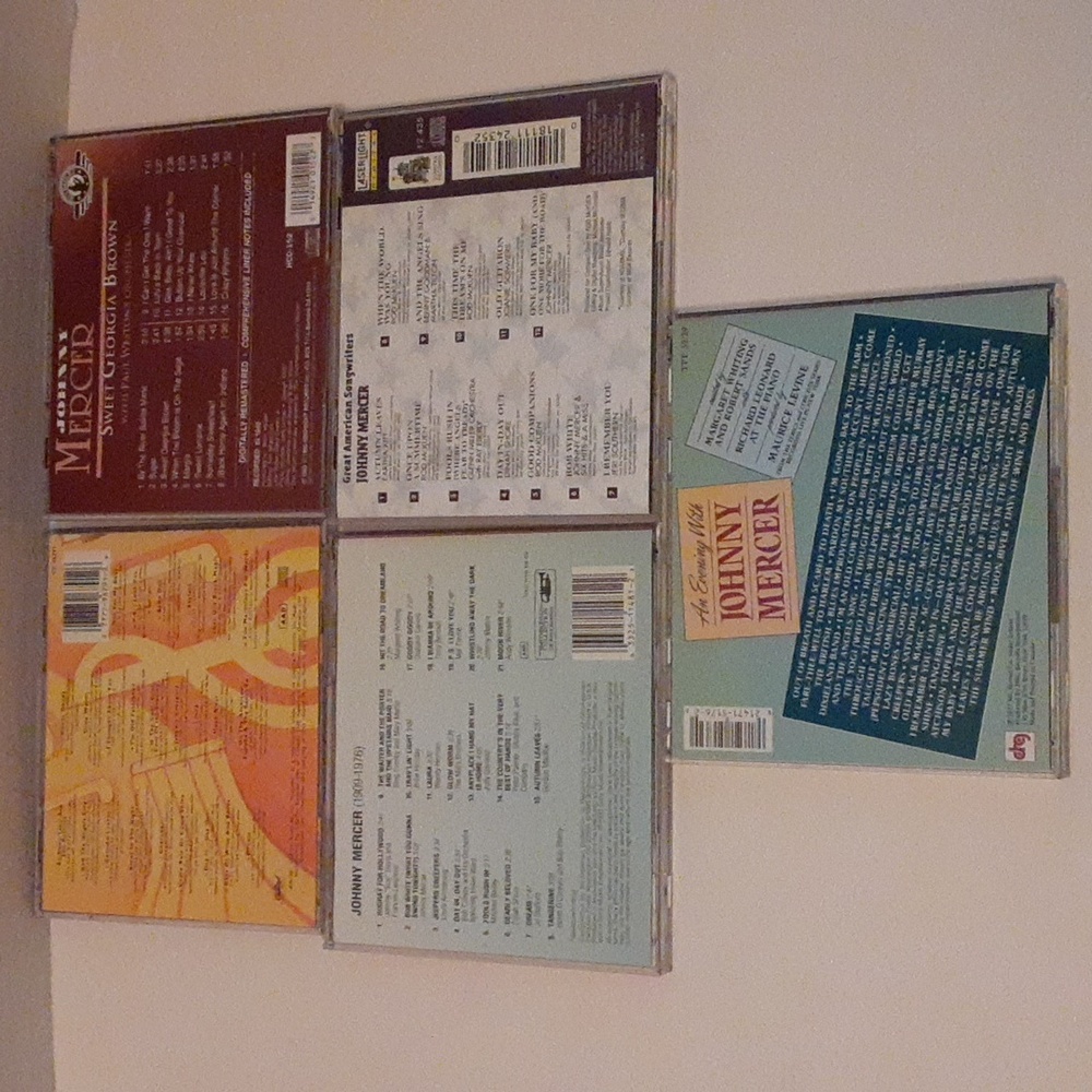 Johnny Mercer Music CDs x 5